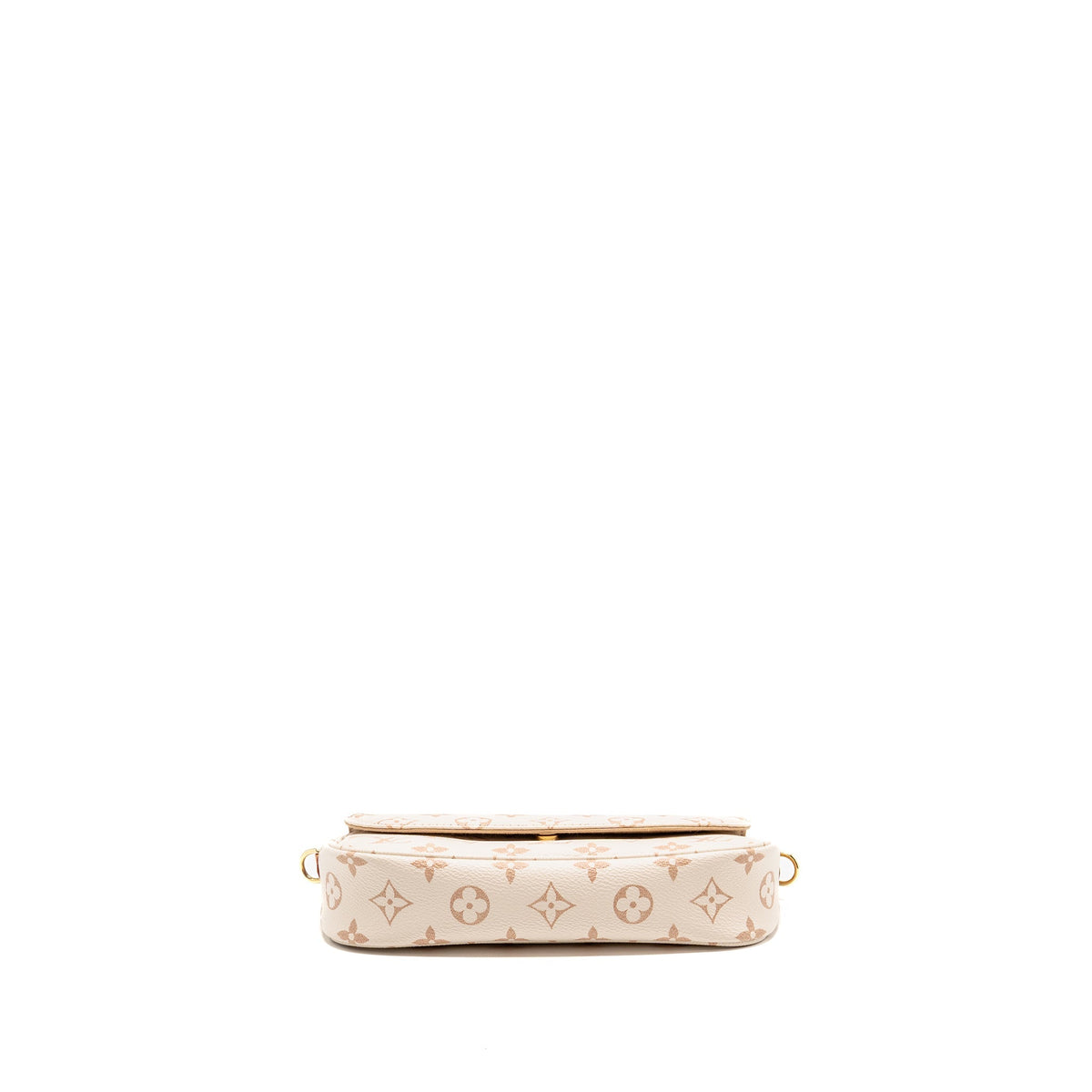 LOUIS VUITTON IVY WALLET ON CHAIN MONOGRAM DUNE CANVAS BEIGE/CREAM GHW