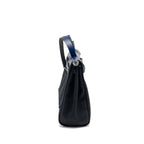 Hermes Herbag 31 zip bag canvas/leather black/blue saphir SHW