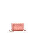 CHANEL CLASSIC WALLET ON CHAIN CAVIAR PINK LGHW (MICROCHIP)