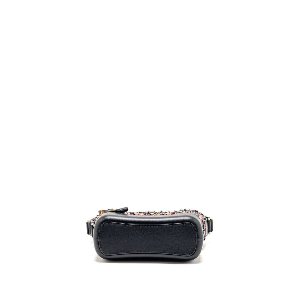 Chanel Small Gabrielle hobo bag tweed multicoloured GHW