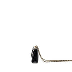 CHANEL MINI TRENDY CC CLUTCH WITH CHAIN LAMBSKIN BLACK LGHW