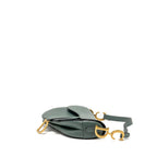 DIOR MEDIUM SADDLE BAG CALFSKIN DARK GREEN GHW