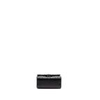 CHANEL DETAILED TOP HANDLE MINI CLUTCH WITH CHAIN LAMBSKIN BLACK LGHW (MICROCHIP)