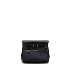 HERMES HERBAG MINI CANVAS/HUNTER LEATHER BLACK SHW