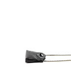 CHANEL 24C MINI 31 CLUTCH WITH CHAIN SHINY CALFSKIN BLACK LGHW (MICROCHIP)