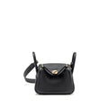 HERMES MINI LINDY II CLEMENCE BLACK GHW