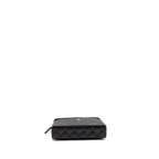CHANEL 25P CC TOP HANDLE VANITY BAG CAVIAR BLACK LGHW(MICROCHIP)
