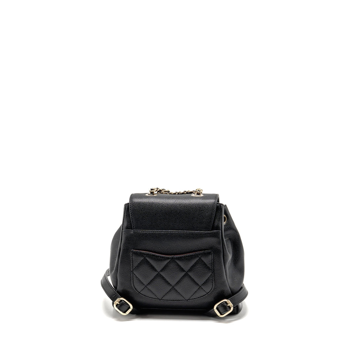 CHANEL AFFINITY BACKPACK CAVIAR BLACK LGHW (MICROCHIP)