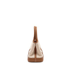 HERMES NEO GARDEN PARTY 23 CANVAS/NEGONDA ECRU-BEIGE/GOLD SHW
