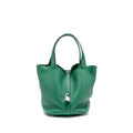 Hermes Picotin 22 Lock Bag Clemence Vert Vertigo SHW