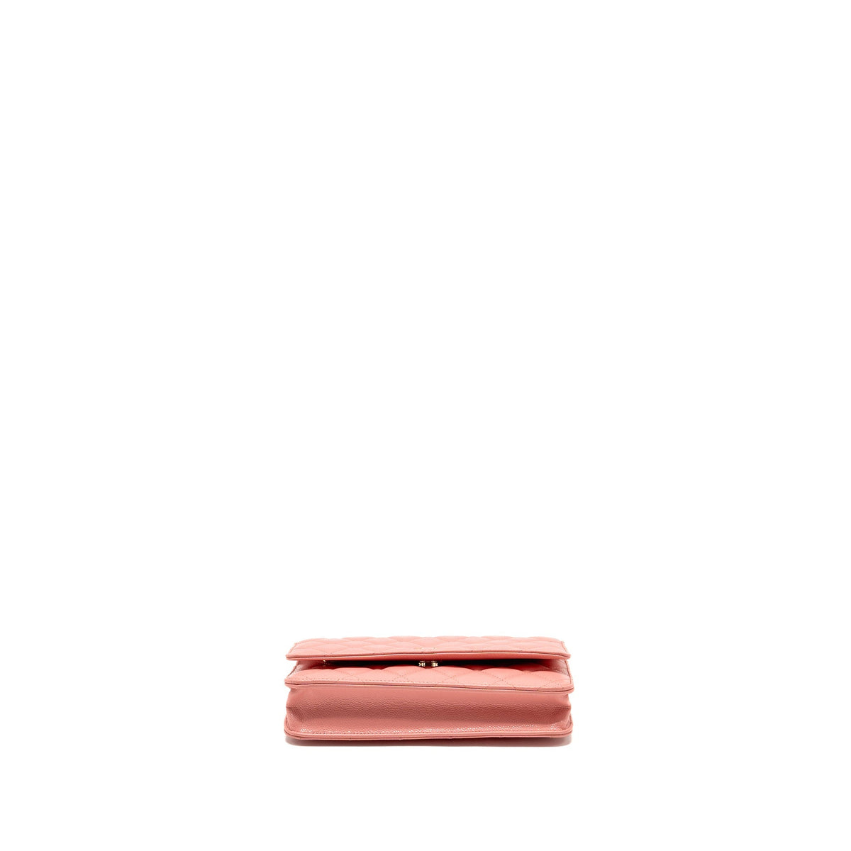 CHANEL CLASSIC WALLET ON CHAIN CAVIAR PINK LGHW (MICROCHIP)