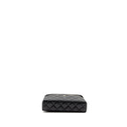 CHANEL 25P CC TOP HANDLE VANITY WITH CHAIN CAVIAR BLACK LGHW (MICROCHIP)