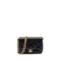 Chanel 23A Detailed Chain CC Flap Bag Lambskin Black GHW (Microchip)