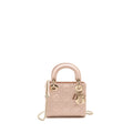 Dior Mini Lady Dior Cannage Lambskin Powder Pink LGHW