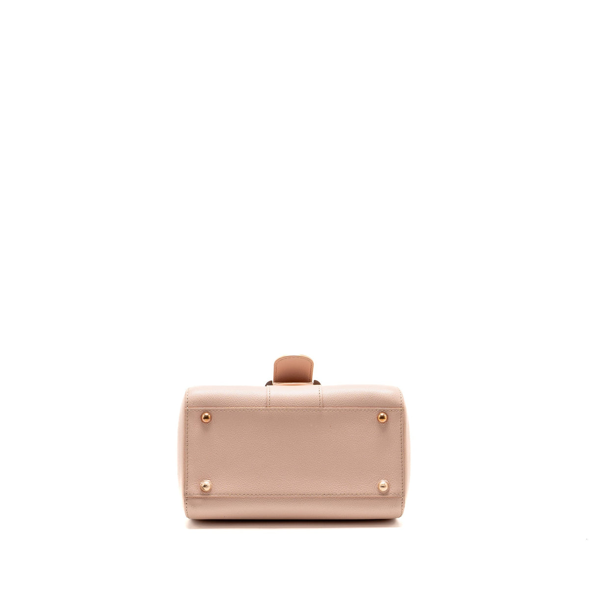 Delvaux mini brilliant bag grained calfskin light pink RGHW