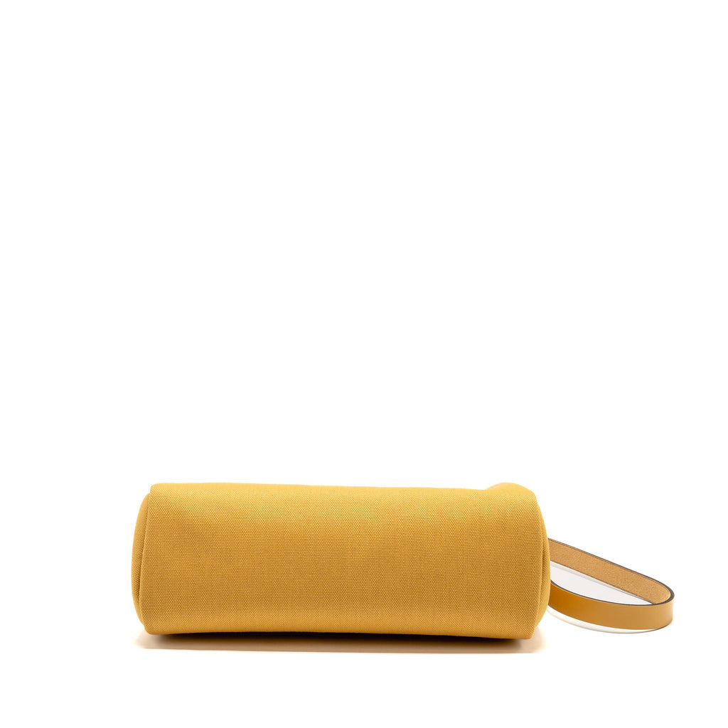 Hermes Herbag 31 Zip Bag CANVAS/HUNTER LEATHER Paille SHW