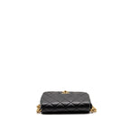 Chanel 23A Detailed Chain CC Flap Bag Lambskin Black GHW (Microchip)