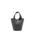 Hermes Picotin 18 Lock Bag Clemence Gris Misty GHW