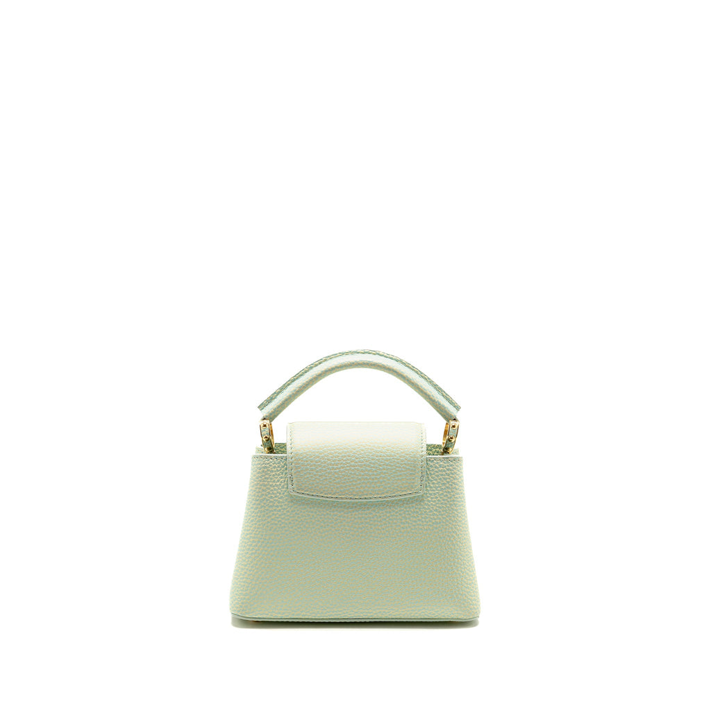 Louis Vuitton Capucines Mini Taurillon Vert d’eau Green LGHW