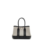 HERMES GARDEN PARTY 23 CANVAS/NEGONDA ECRU-BLACK/BLACK SHW