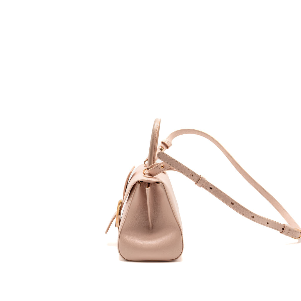 Delvaux mini brilliant bag grained calfskin light pink RGHW