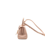 Delvaux mini brilliant bag grained calfskin light pink RGHW