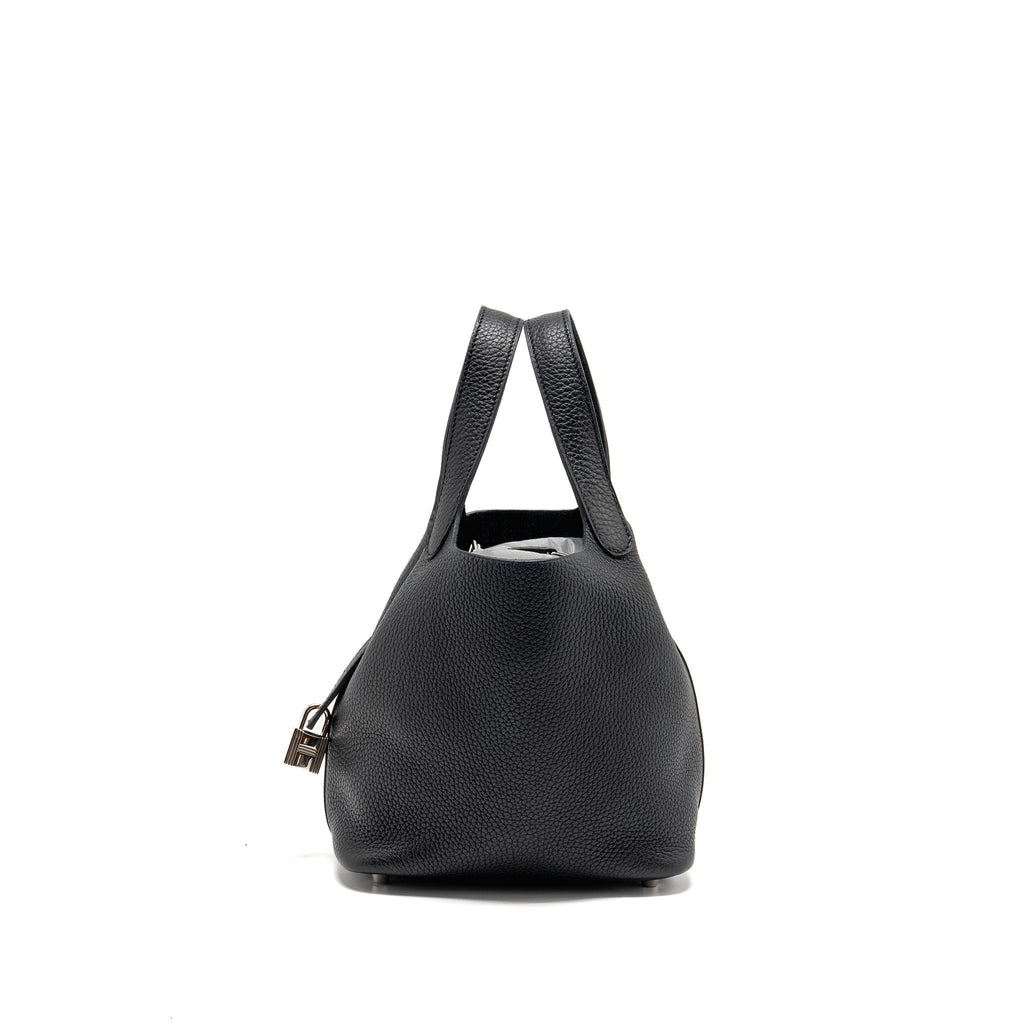 Hermes Picotin 18 Lock Bag Clemence Black SHW