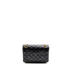 CHANEL MINI 2.55 REISSUE FLAP BAG LUCKY CHARMS AGED CALFSKIN BLACK GHW