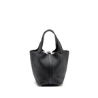 Hermes Picotin 18 Lock Bag Clemence Black SHW