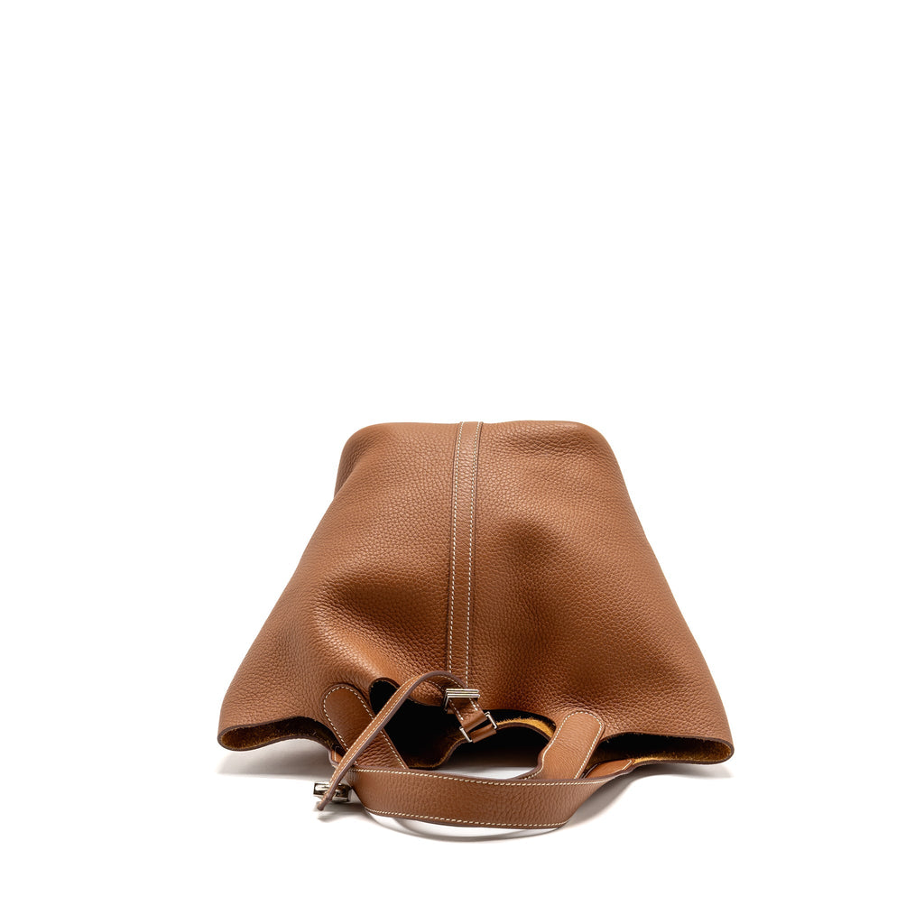 Hermes picotin 22 lock bag clemence gold SHW
