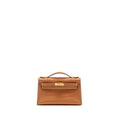 HERMES KELLY POCHETTE SWIFT GOLD GHW