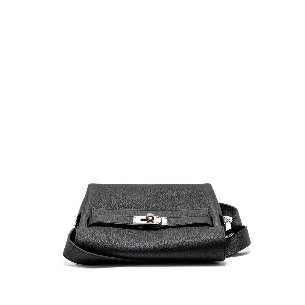 Hermes Kelly Messenger PM Bag Togo Black SHW