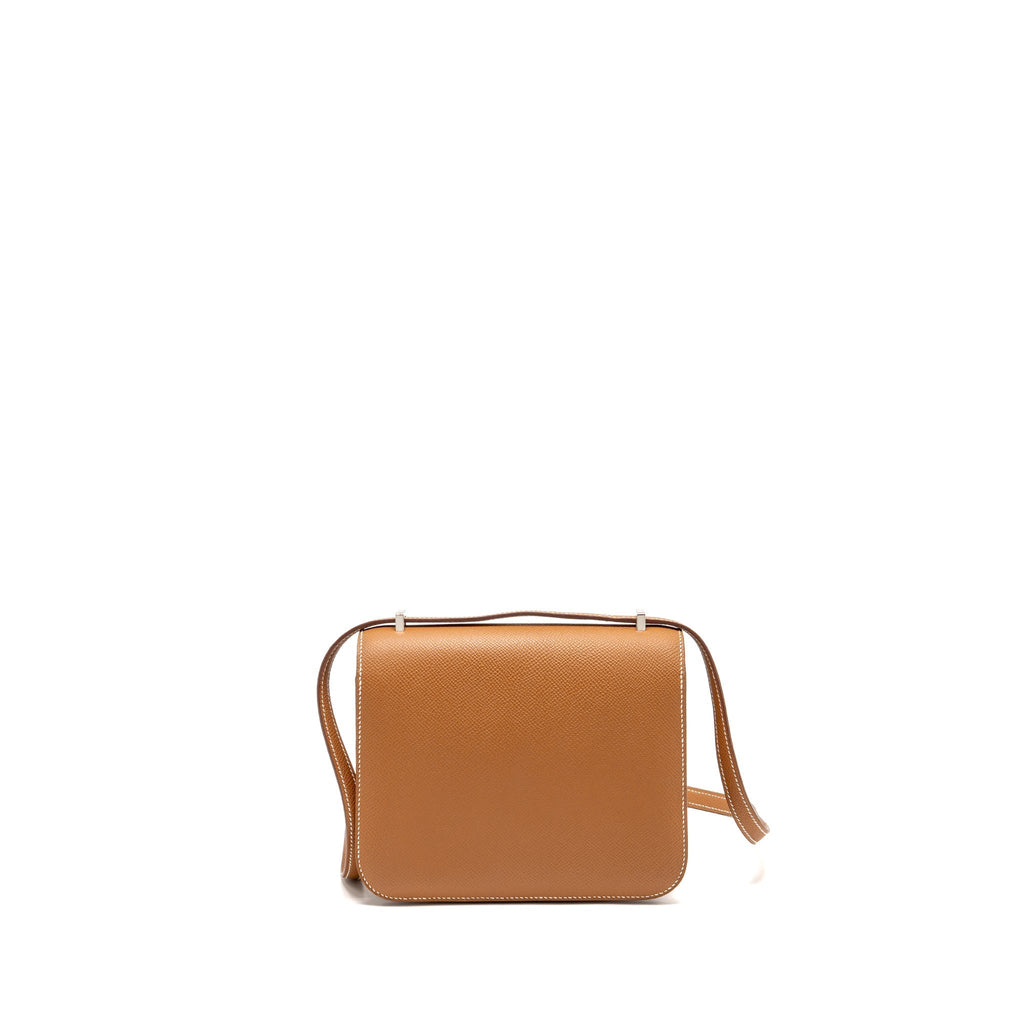 HERMES MINI CONSTANCE EPSOM GOLD SHW