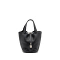 Hermes Picotin 18 Lock Bag Clemence Black SHW