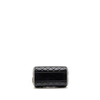 Chanel 25P Quilted Bowling Bag Lambskin Black/White LGHW (Microchip)