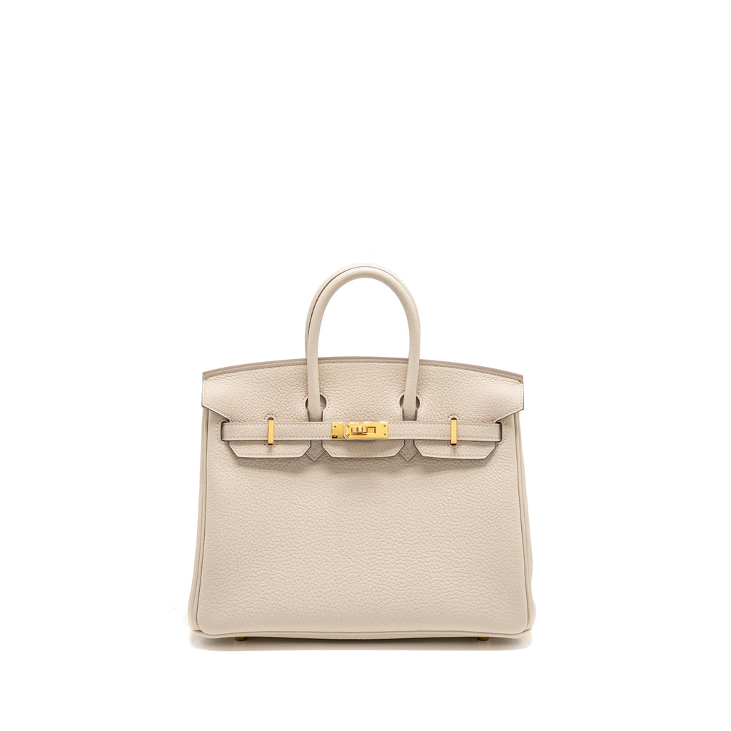 Hermes Birkin 25 togo craie GHW