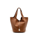 Hermes picotin 22 lock bag clemence gold SHW