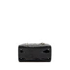 DIOR MEDIUM LADY DIOR PATENT BLACK SHW