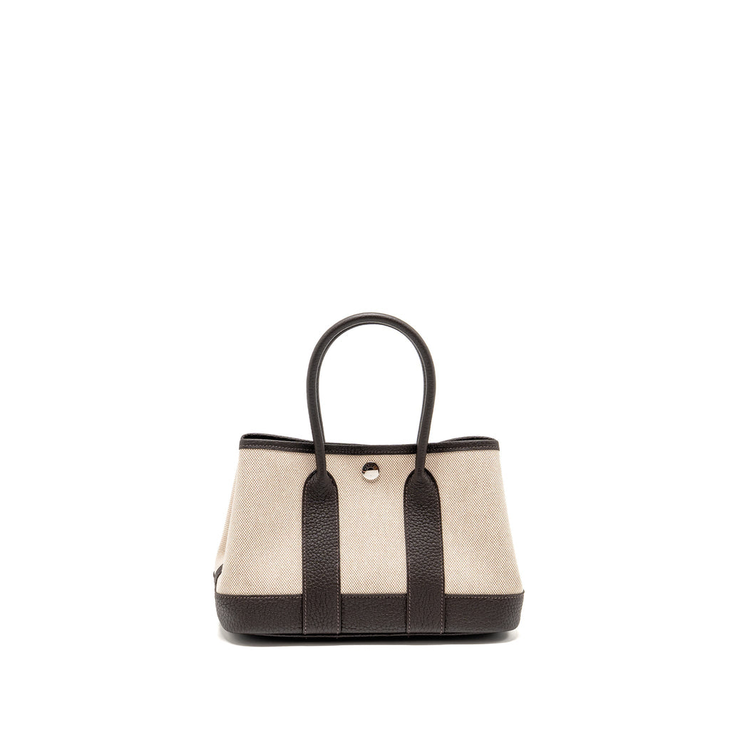 Hermes Neo Garden Party 23 Canvas/Negonda Ecru-Beige/Bai-Brun SHW