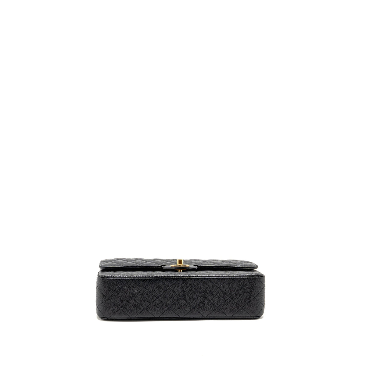 CHANEL MEDIUM CLASSIC DOUBLE FLAP BAG CAVIAR BLACK GHW