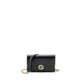 GUCCI INTERLOCKING CHAIN WALLET CALFSKIN BLACK GHW