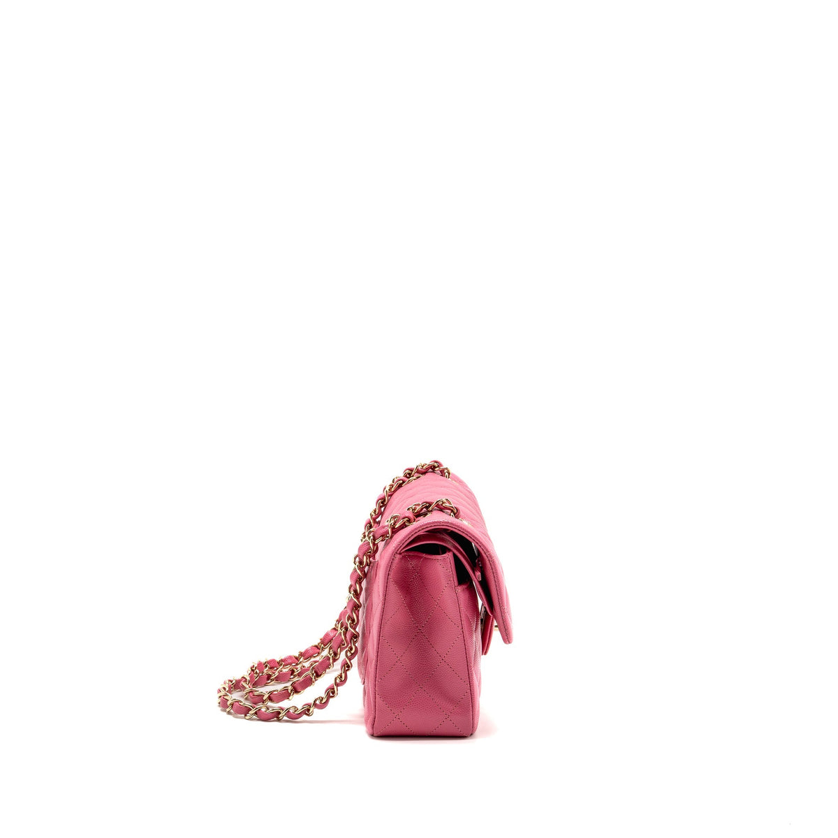 Chanel Small Classic Double Flap Bag Caviar Hot Pink LGHW