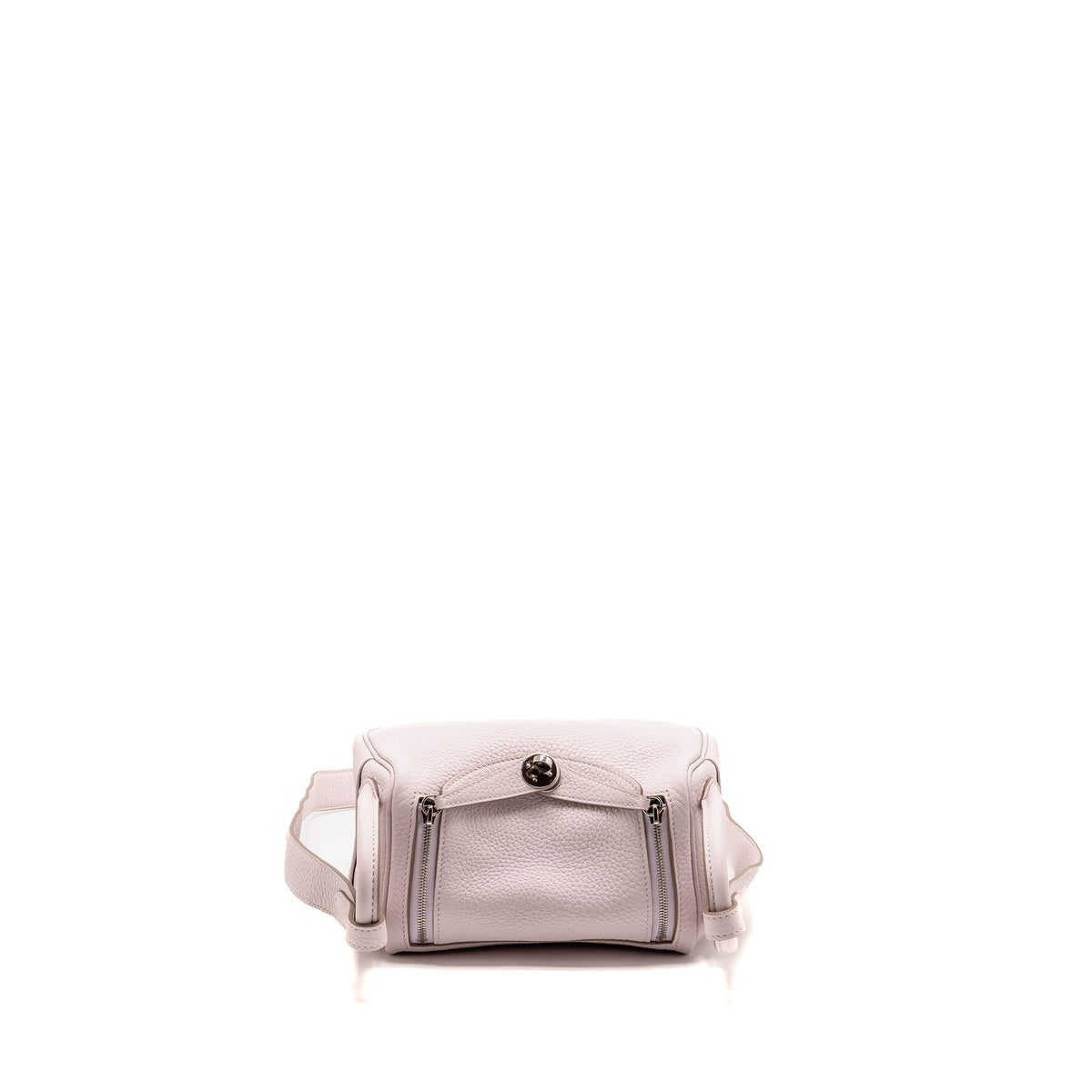 Hermes Mini Lindy clemence Mauve Pale SHW