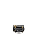 DIOR MINI LADY DIOR PATENT BLACK GHW