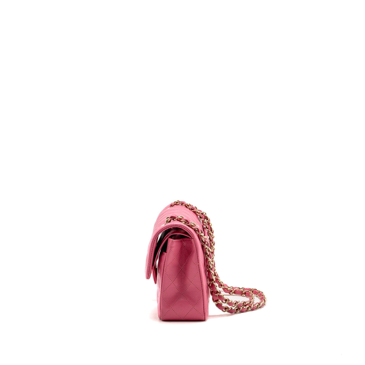Chanel Small Classic Double Flap Bag Caviar Hot Pink LGHW