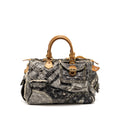 Louis Vuitton speedy 30 denim patchwork grey GHW