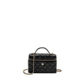 CHANEL 25P CC TOP HANDLE VANITY BAG CAVIAR BLACK LGHW (MICROCHIP)