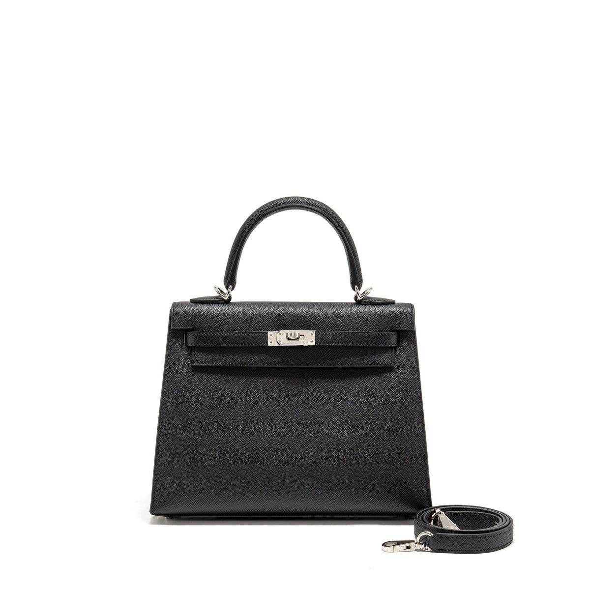 HERMES KELLY 25 EPSOM BLACK SHW