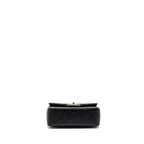 CHANEL TOP HANDLE MINI RECTANGULAR LAMBSKIN BLACK GHW (MICROCHIP)