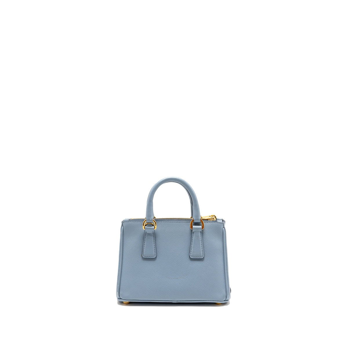 Prada Galleria Saffiano Mini Tote Bag leather light blue GHW